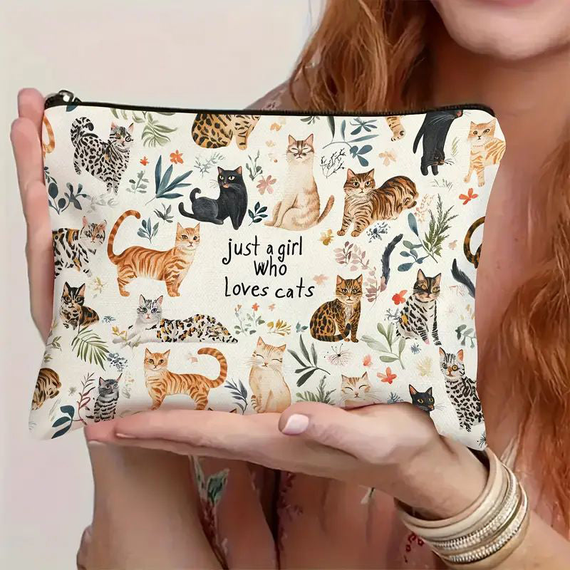 Lässige Katzenmuster Tasche