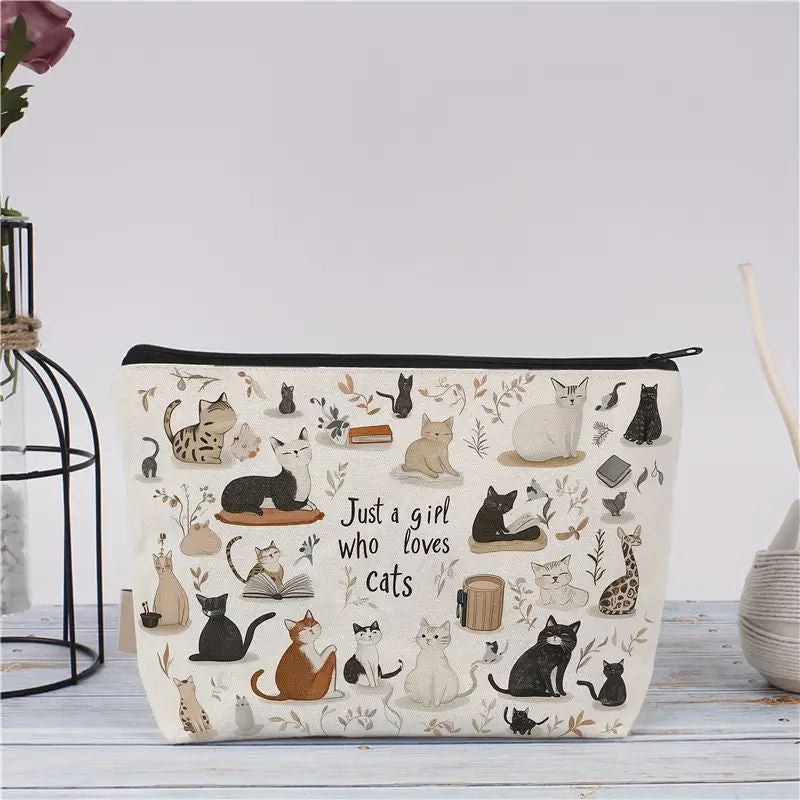 Lässige Katzenmuster Tasche