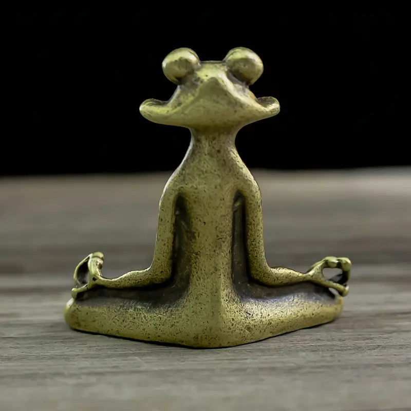 Medito – Eleganter Metall Frosch Räucherstäbchen Halter