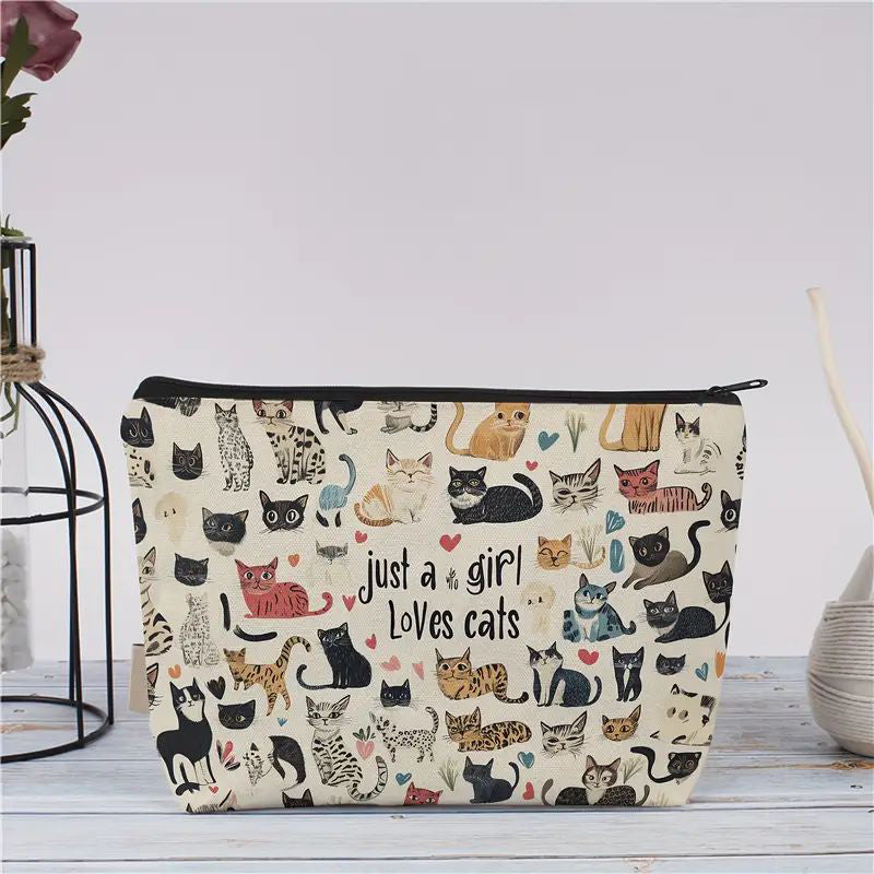 Lässige Katzenmuster Tasche