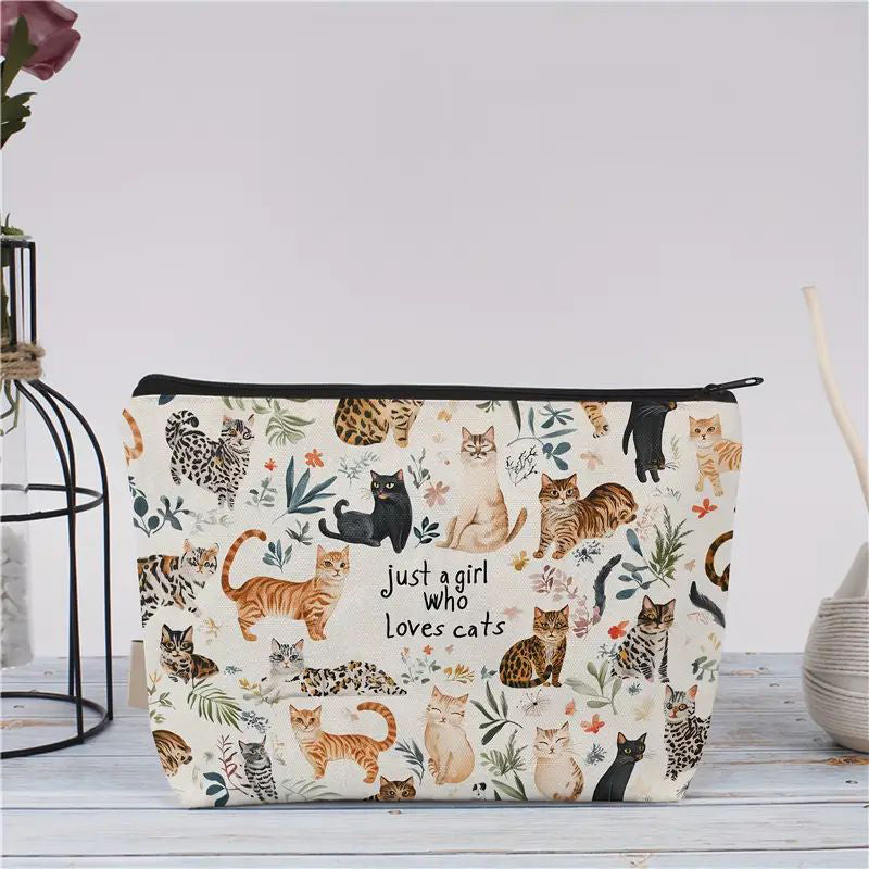 Lässige Katzenmuster Tasche