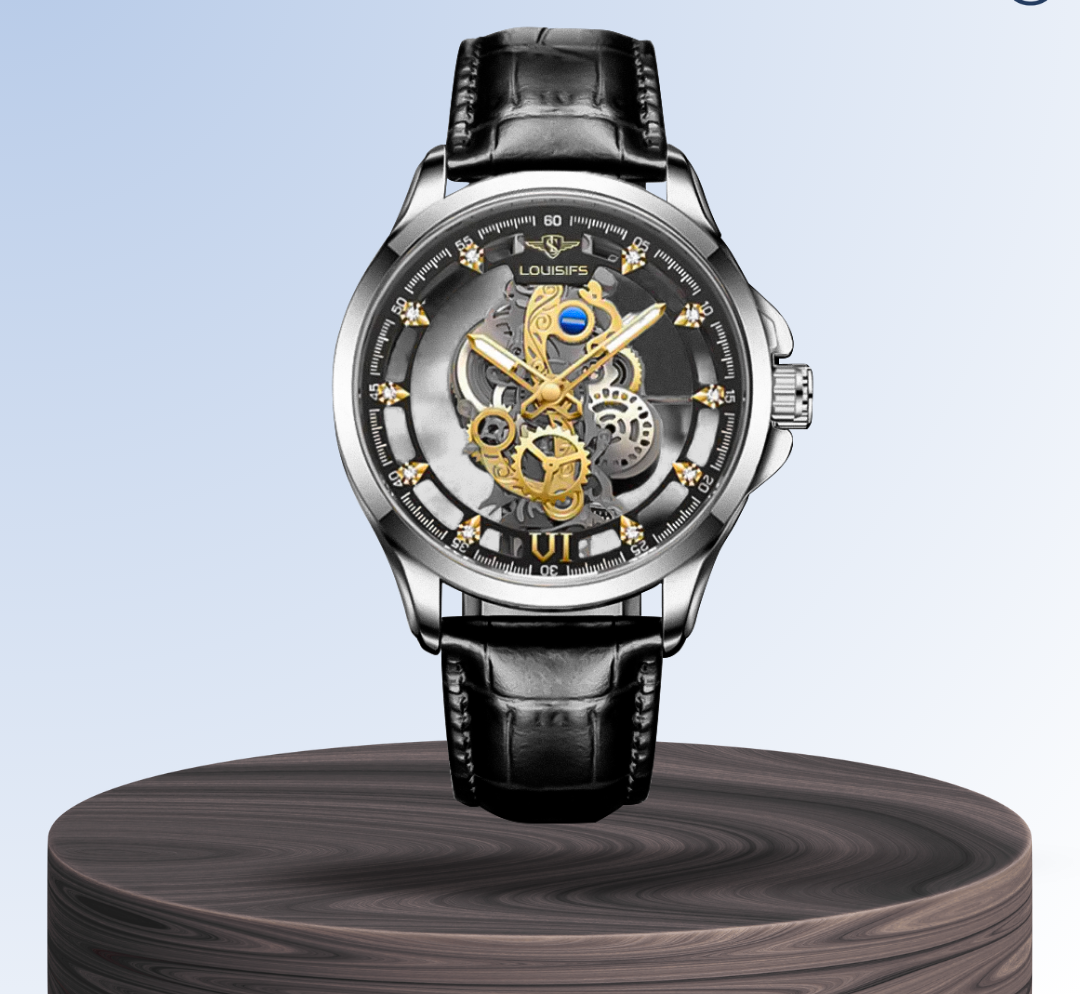 Orion | Doppelseitige Hohl-Design Freizeit-Business-Uhr | 40,5 mm