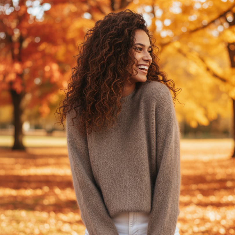 ELLEN - Haariger Pullover