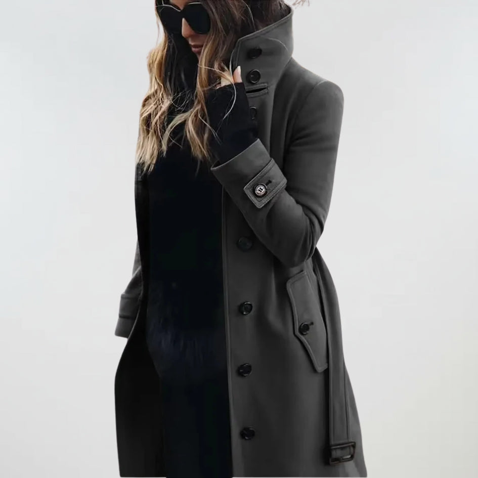 Winfell | Wasserabweisender langer Trenchcoat