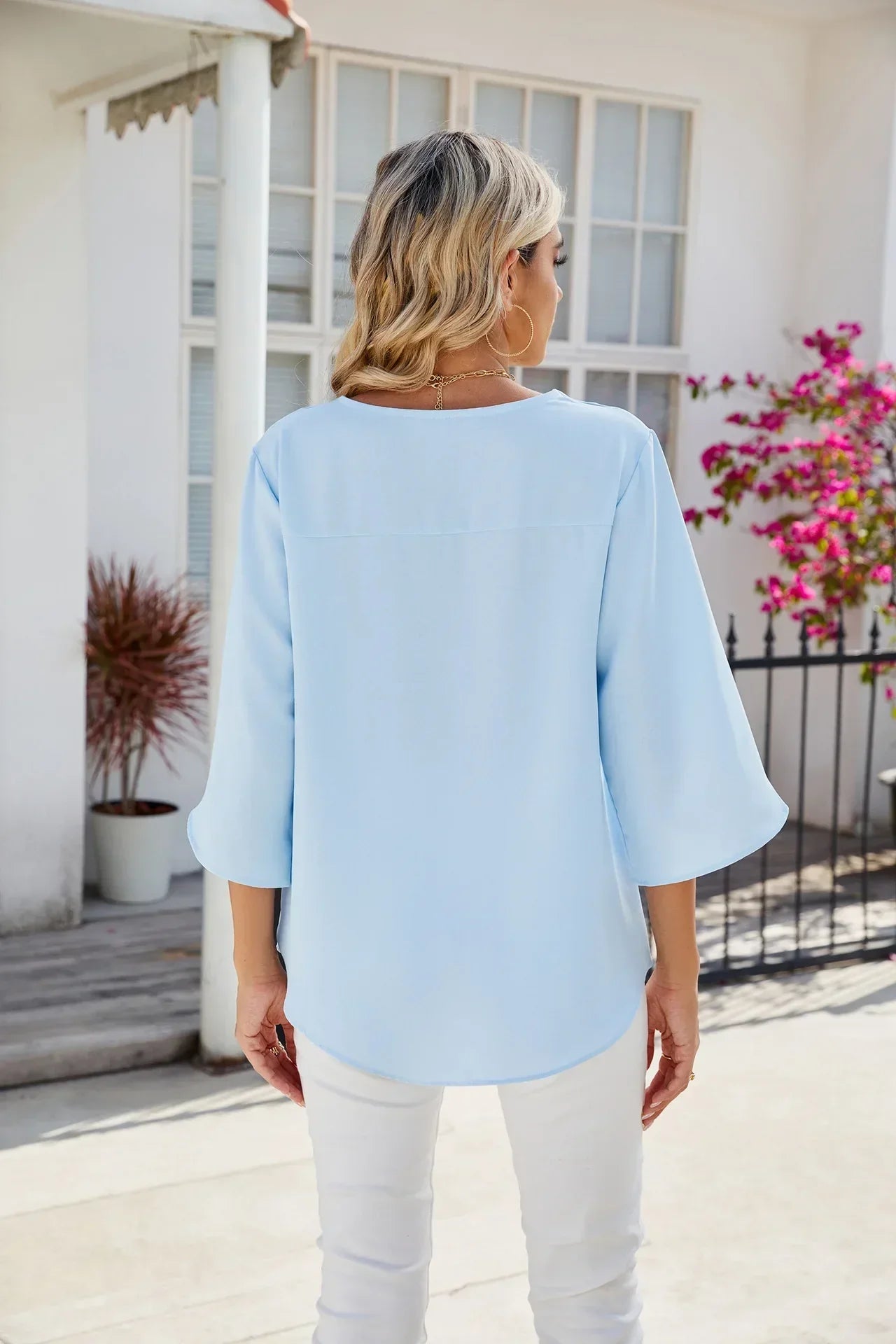 Esmira | Bluse mit V-Ausschnitt