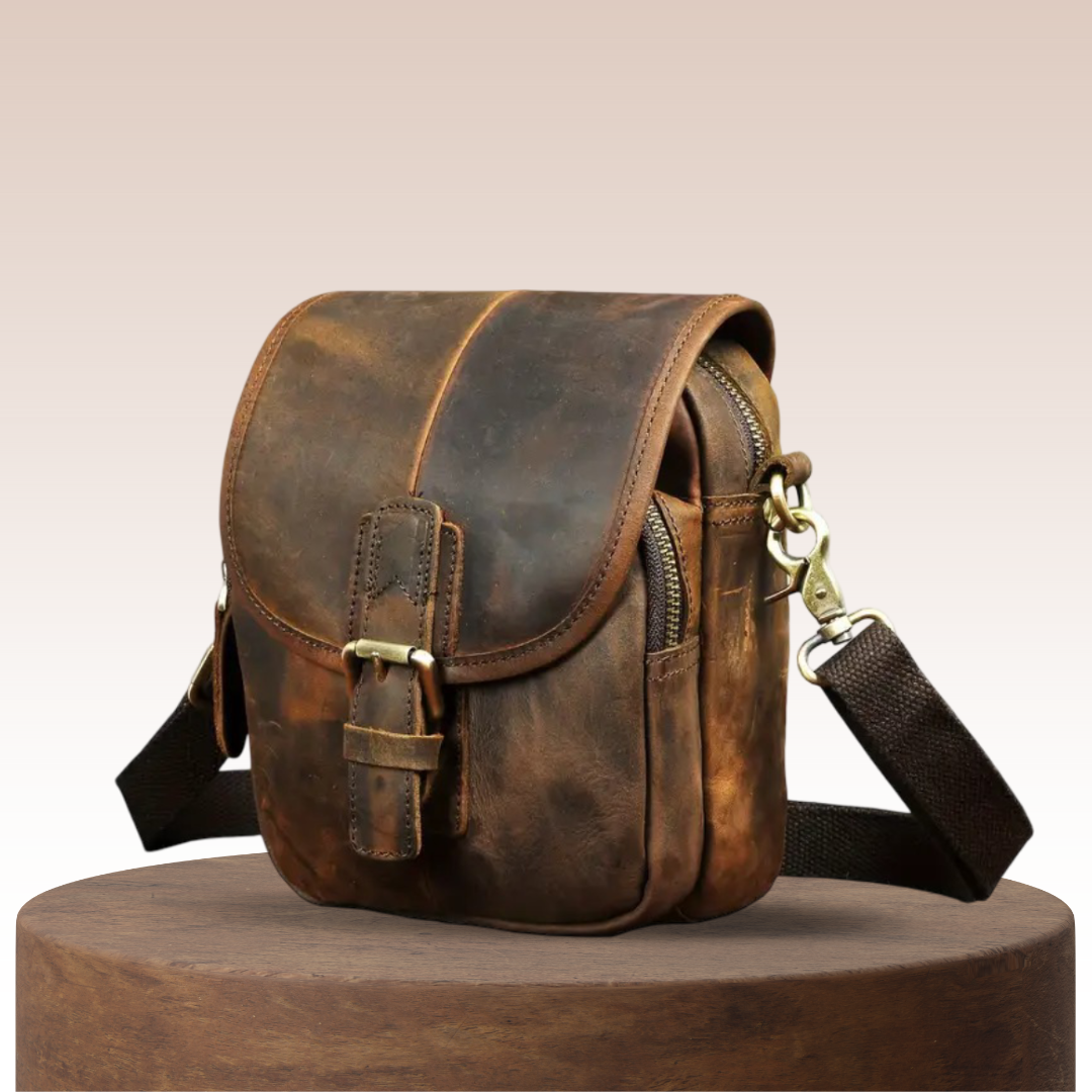 Nolan | Kompakte Leder Crossbody Tasche
