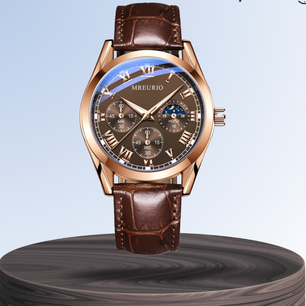 Stephen | Eleganter Mondphasen-Chronograph | 42mm