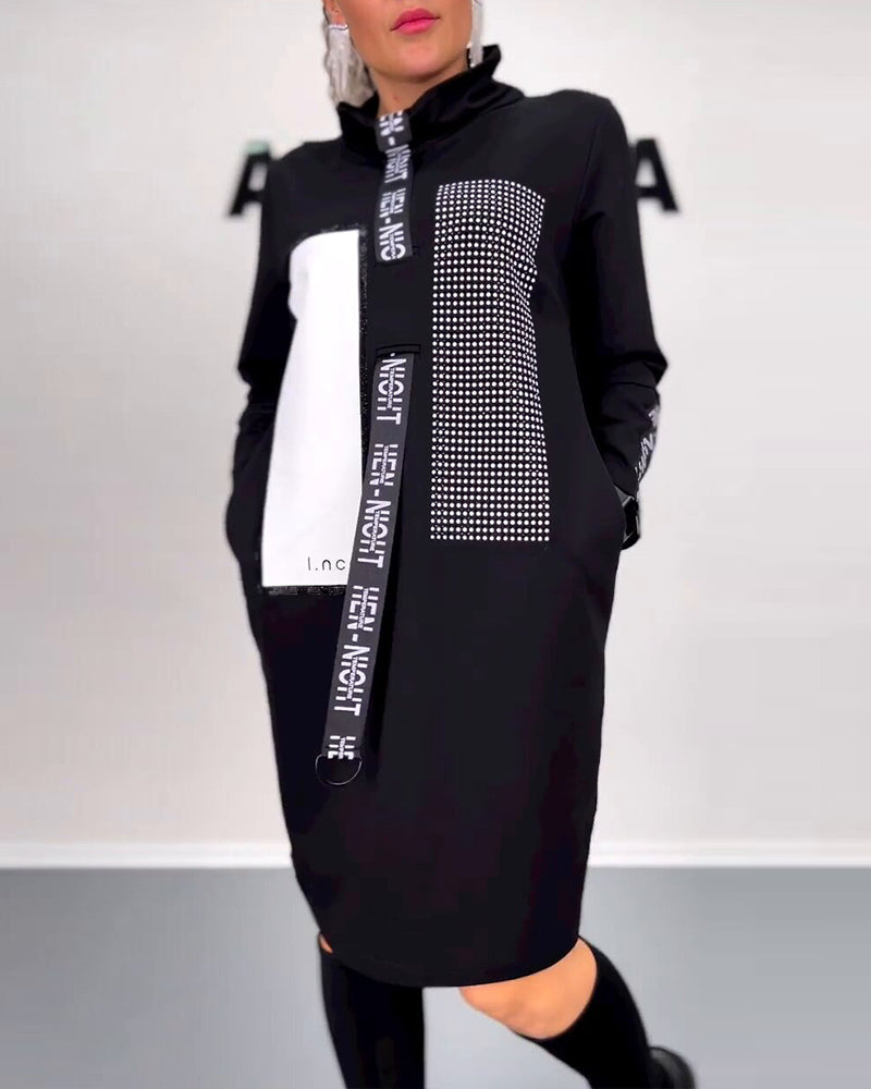 Lässiges Etuikleid mit Kordelzug