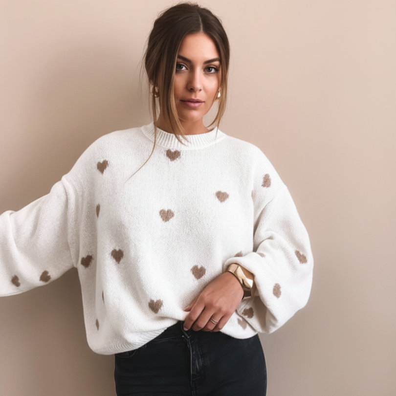 Isla Hearts Wollpullover