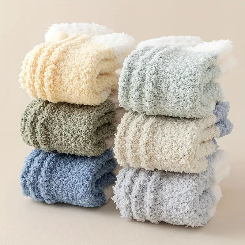 Warme Plüschsocken