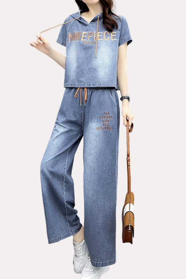 Lässiges, stilvolles Denim-Set