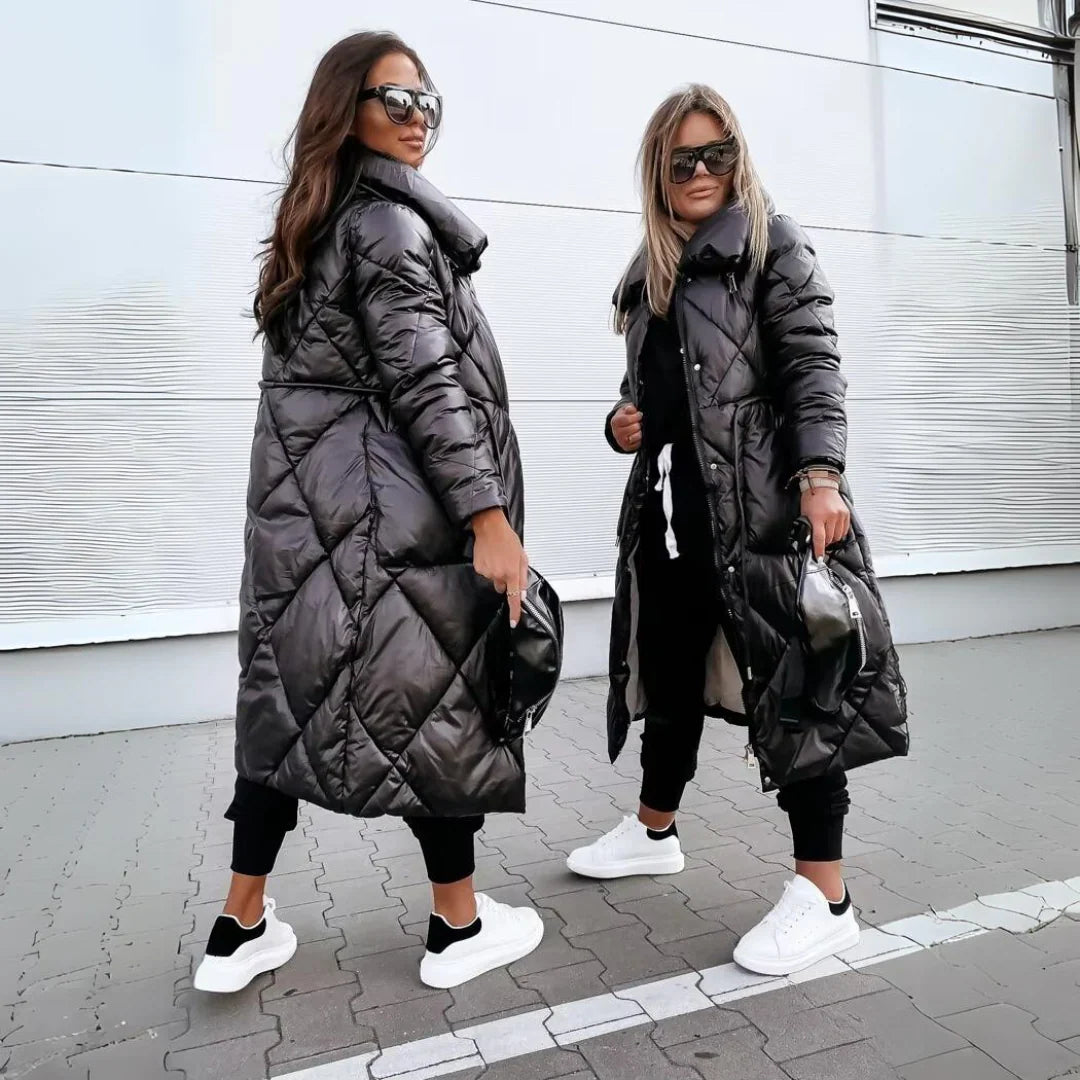 NICOLE™ | LANGE GEFÜTTERTE BAUMWOLLJACKE