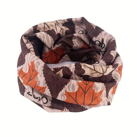 Vintage-Blattdruck-Schal