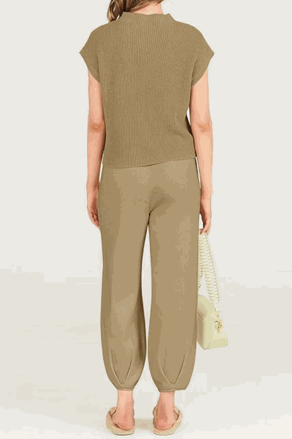 Bequeme Couture Strickpullover Zwei-Teile-Set