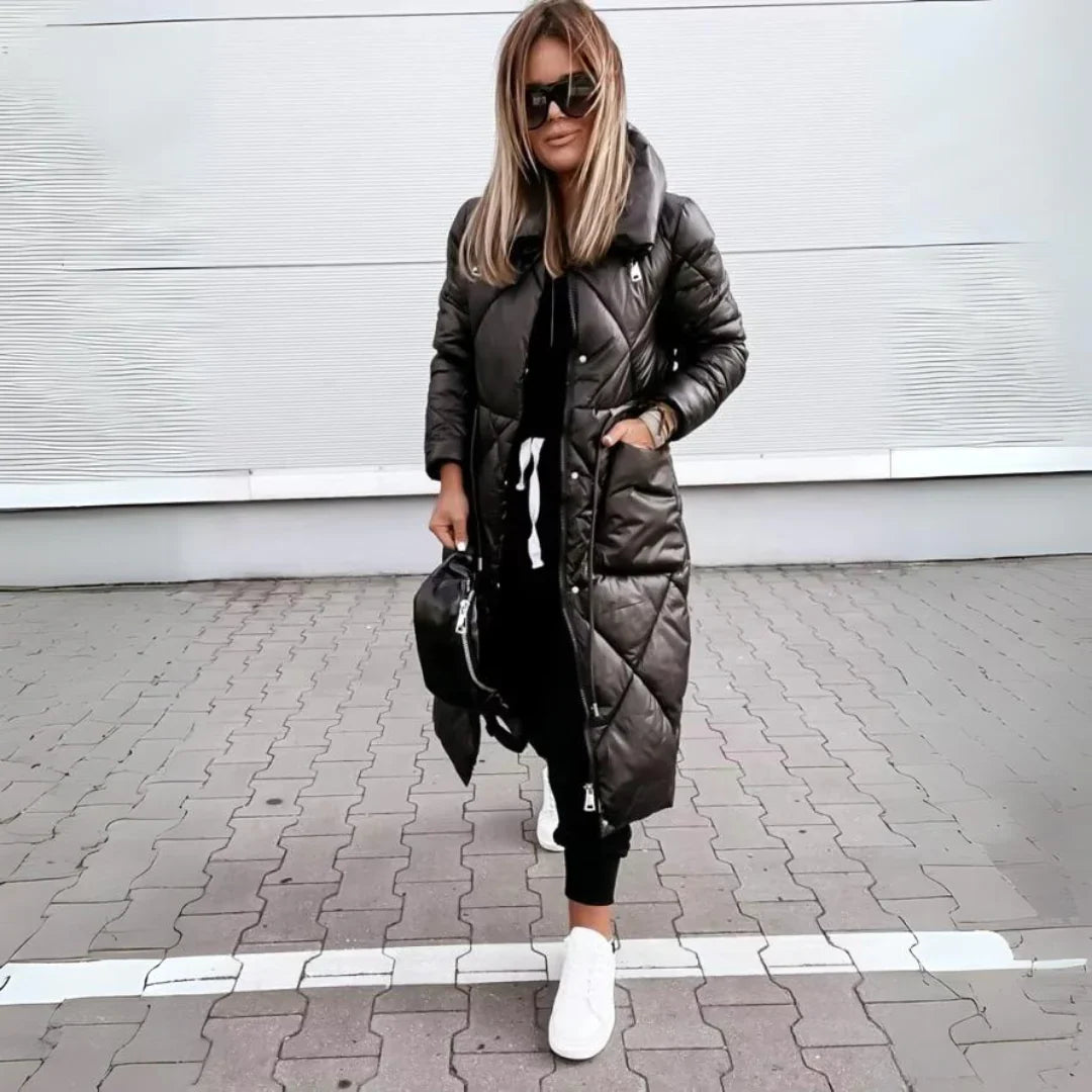 NICOLE™ | LANGE GEFÜTTERTE BAUMWOLLJACKE