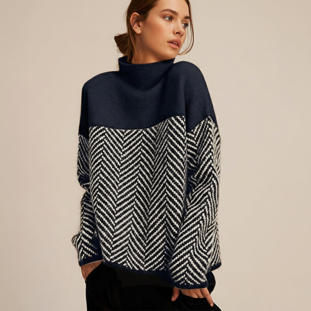 Elmsford Chevron Strickpullover