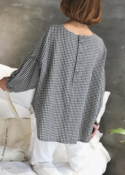 Französische Karotten Baumwolle Damen Fein Nähen Asymmetrische Plus Size Kleidung Bluse