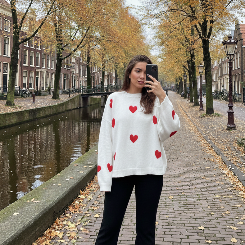 Isla Hearts - Wollpullover in 5 Farben