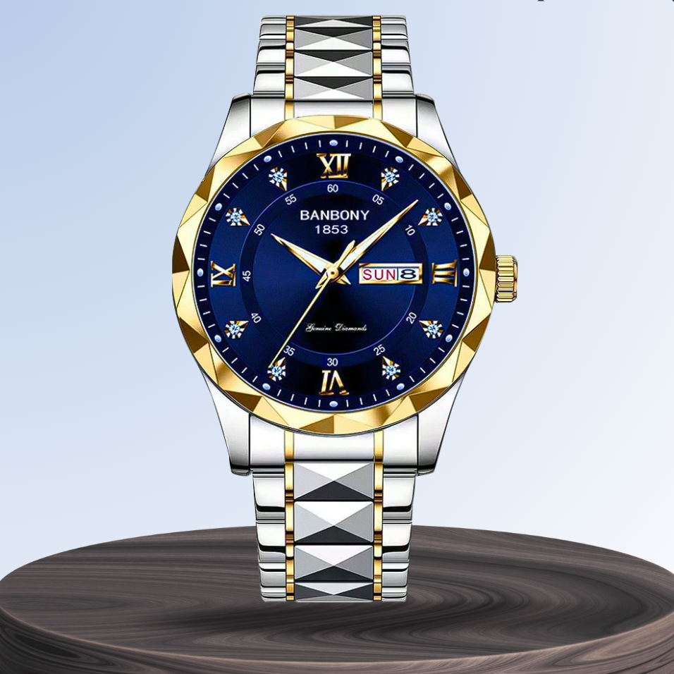 Sean | Multifunktionsuhr mit Edelstahlband | 40mm