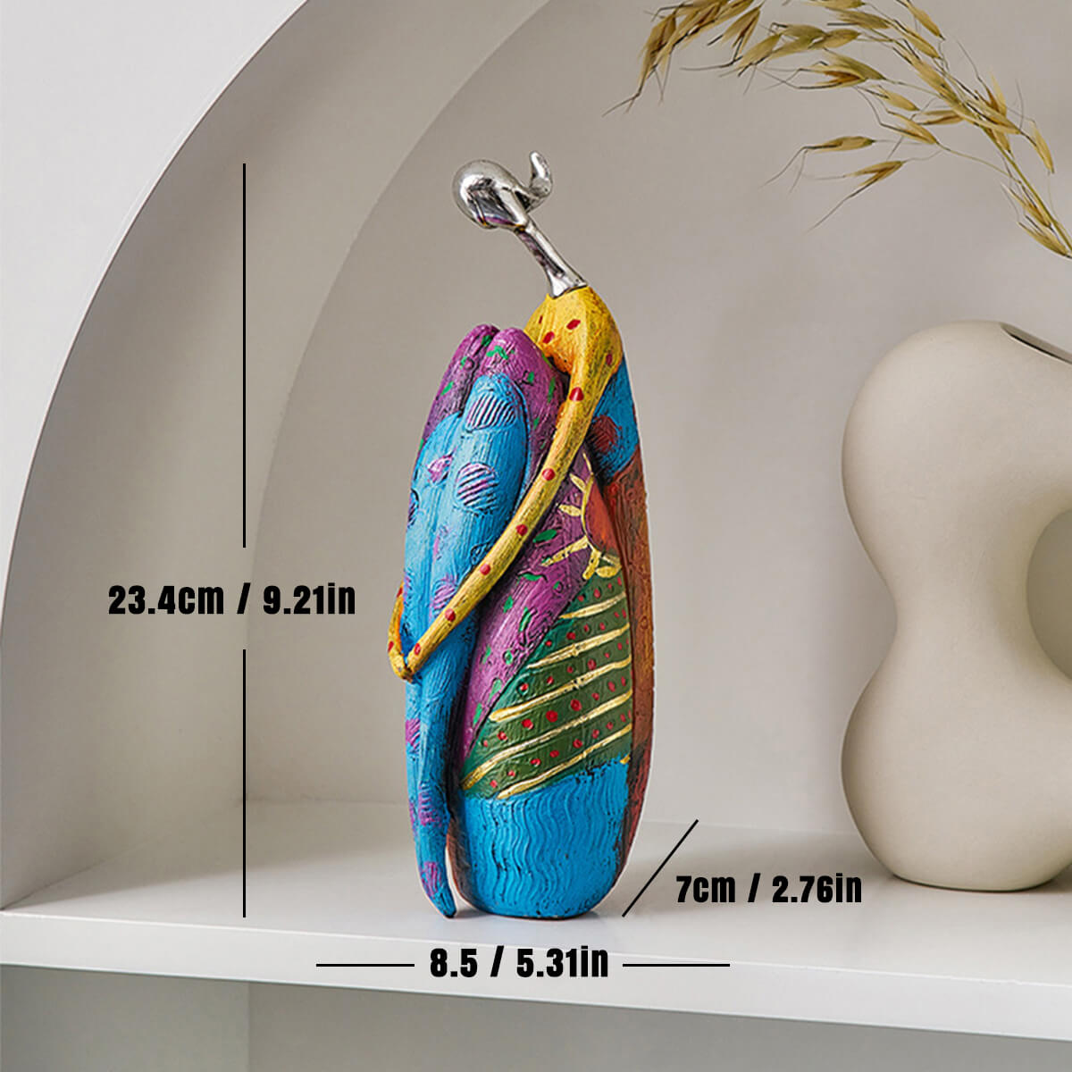 Abstrakte Farbige Frau