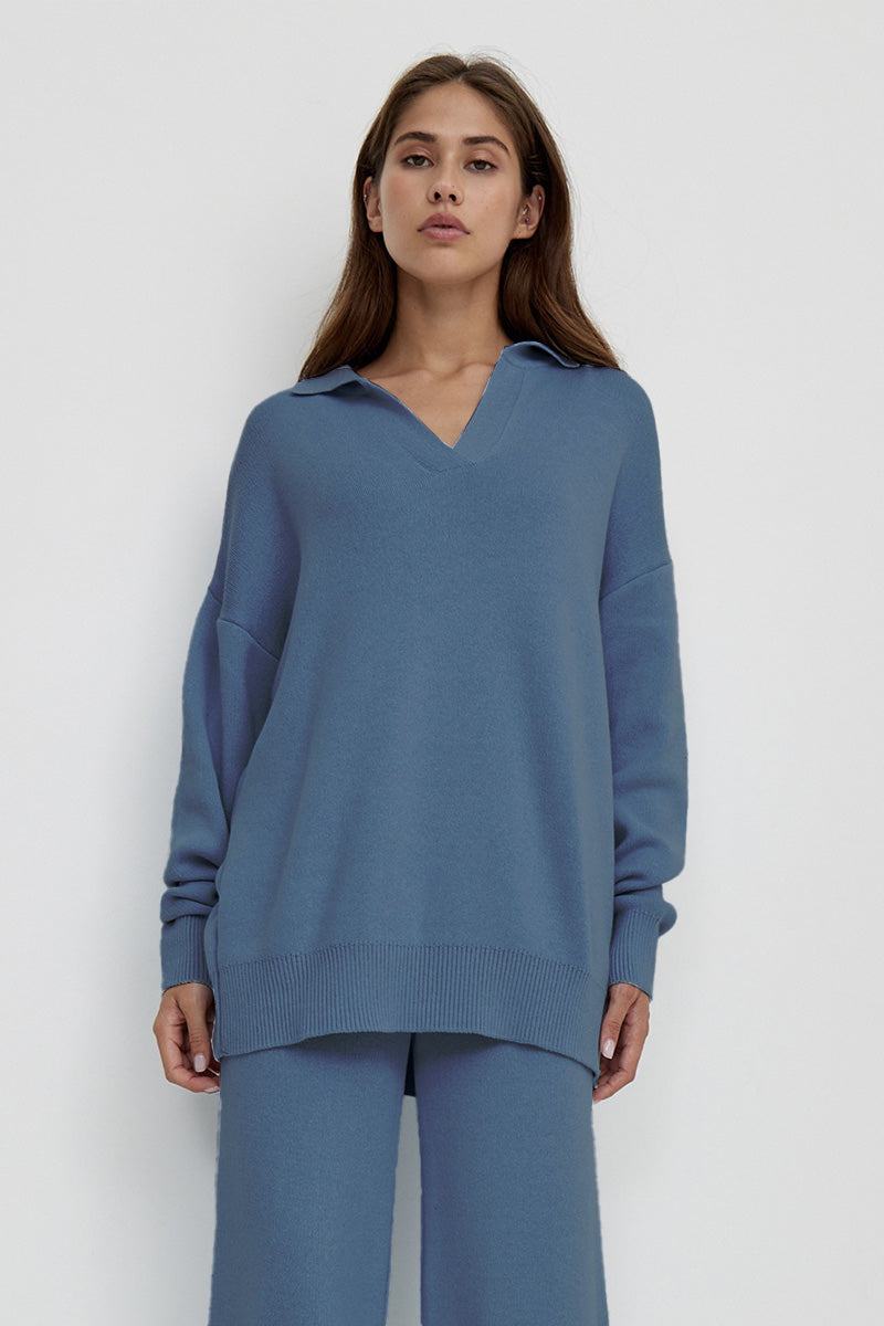 Plüschiges & Preppy Kamel Zweiteiliges Set