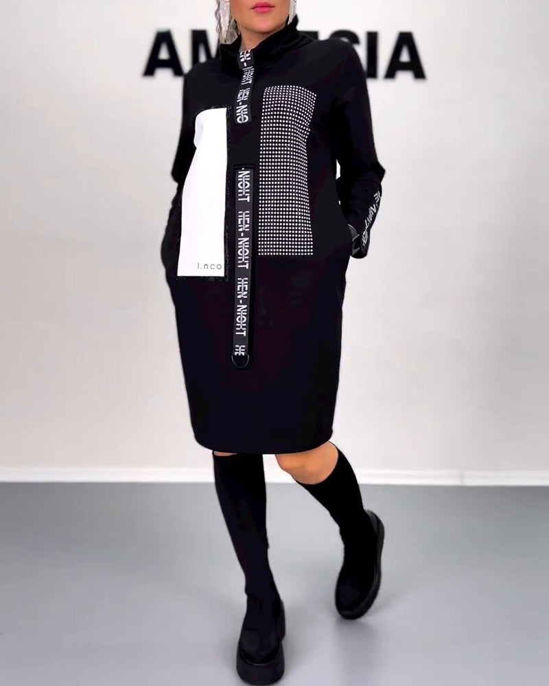 Lässiges Etuikleid mit Kordelzug