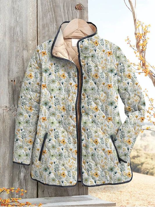 Harper | Wunderschöne floral bedruckte gesteppte Jacke für Frauen