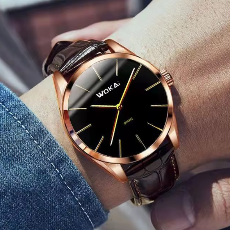 Ian | Elegante Quarz-Uhr in Roségold Dean | 40mm