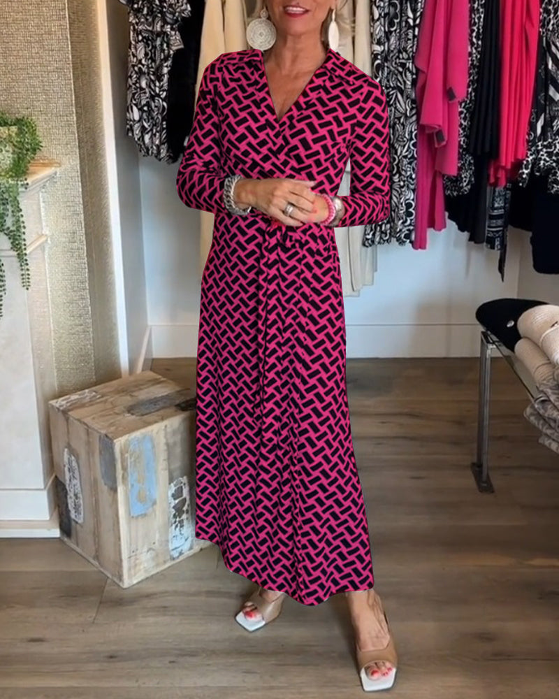 Kleider mit schlank machenden und bedruckten Eigenschaften