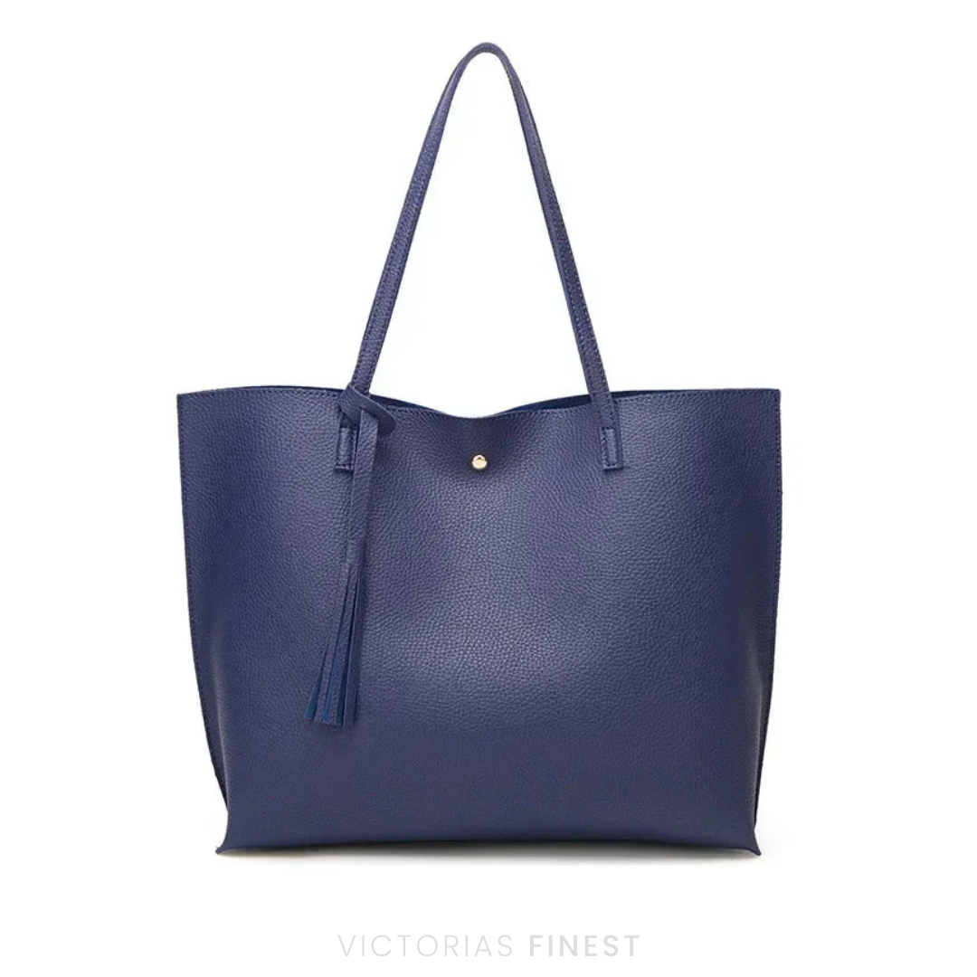 Zeitlose Leder Schultertasche