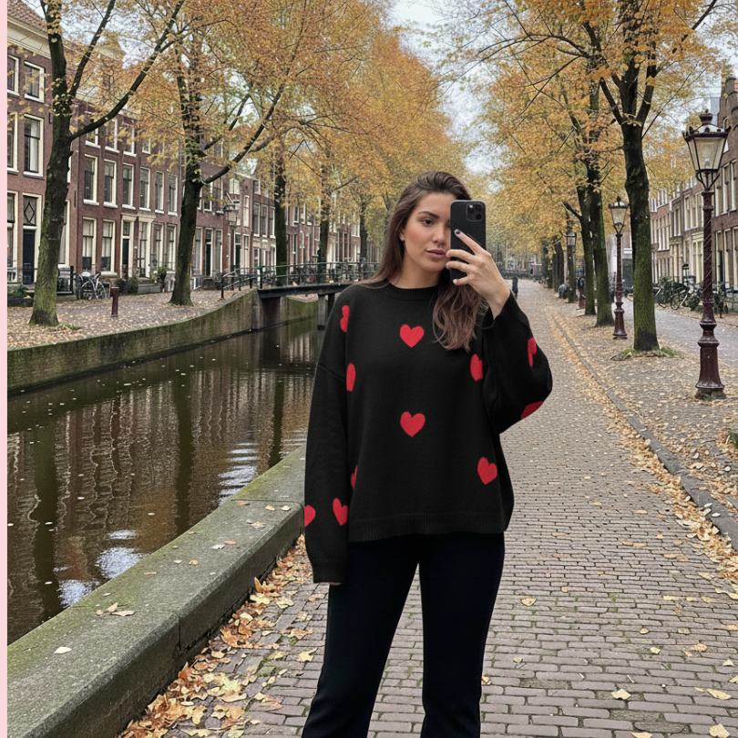 Isla Hearts - Wollpullover in 5 Farben