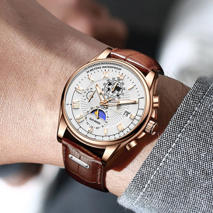 Xavier | Modern Luxury Slim Quartz Uhr | 40mm