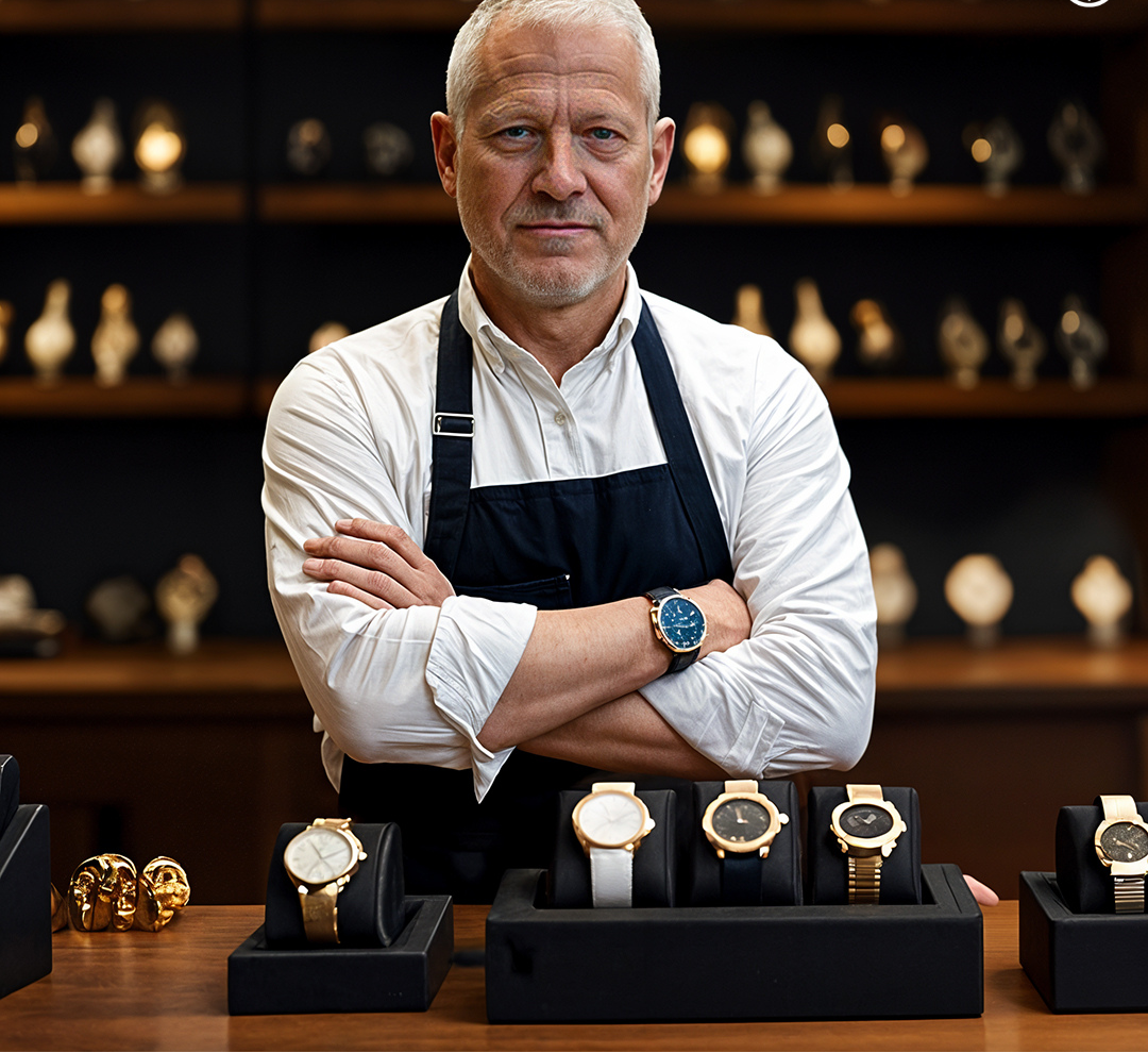 Robert | Klassische Uhr mit Leuchtmarkierungen | 41mm