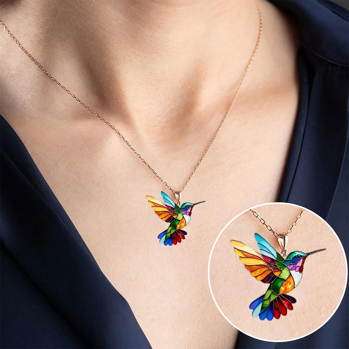Sofia - Elegante Kolibri Halskette