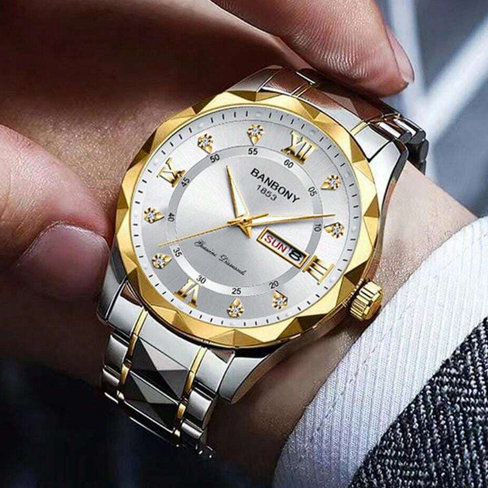 Sean | Multifunktionsuhr mit Edelstahlband | 40mm