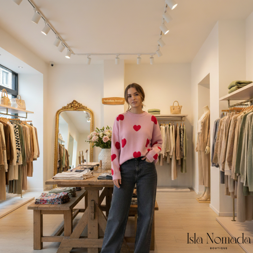 Isla Hearts - Wollpullover in 5 Farben