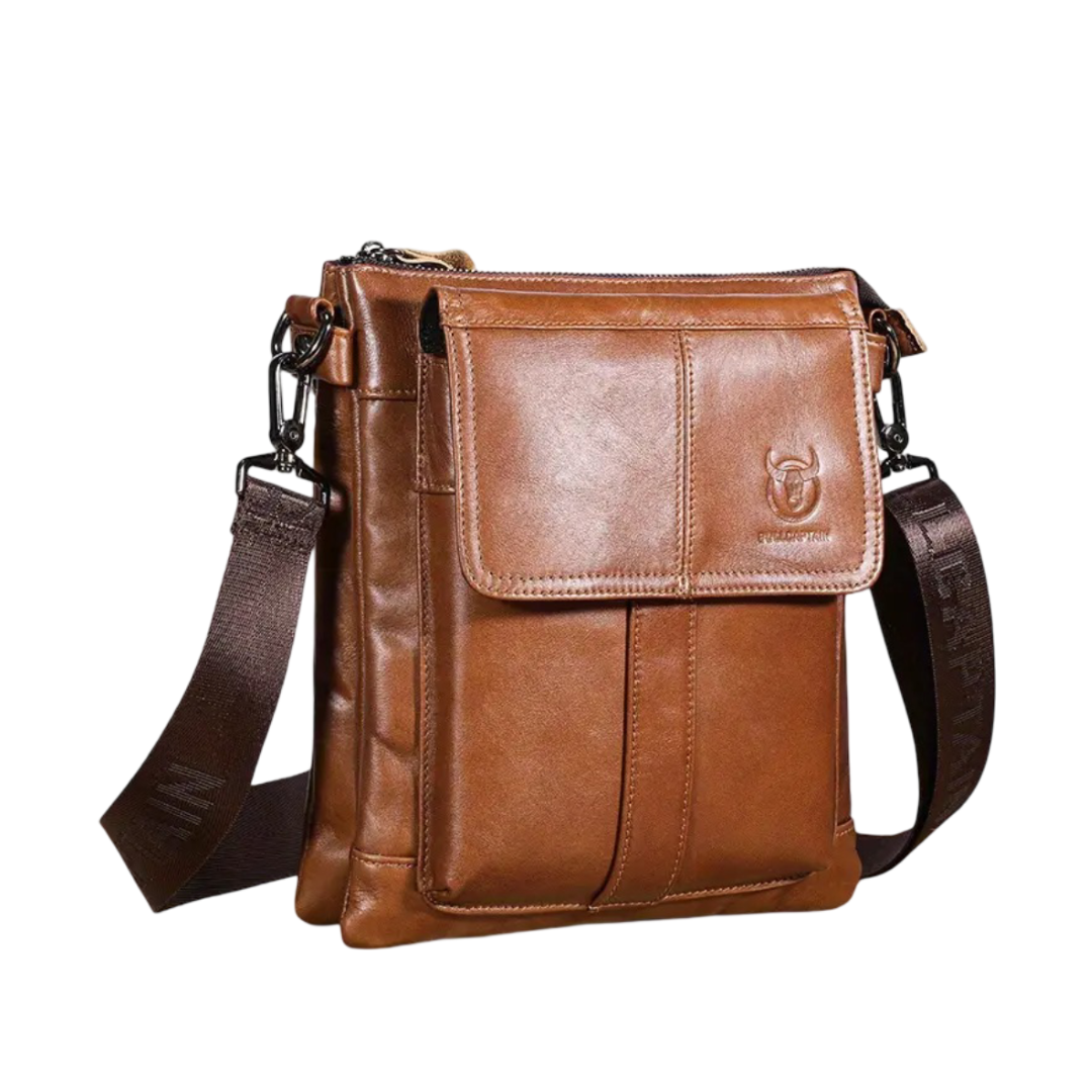 Colton | Schlanker Leder-Crossbody mit Klappenfach-Design