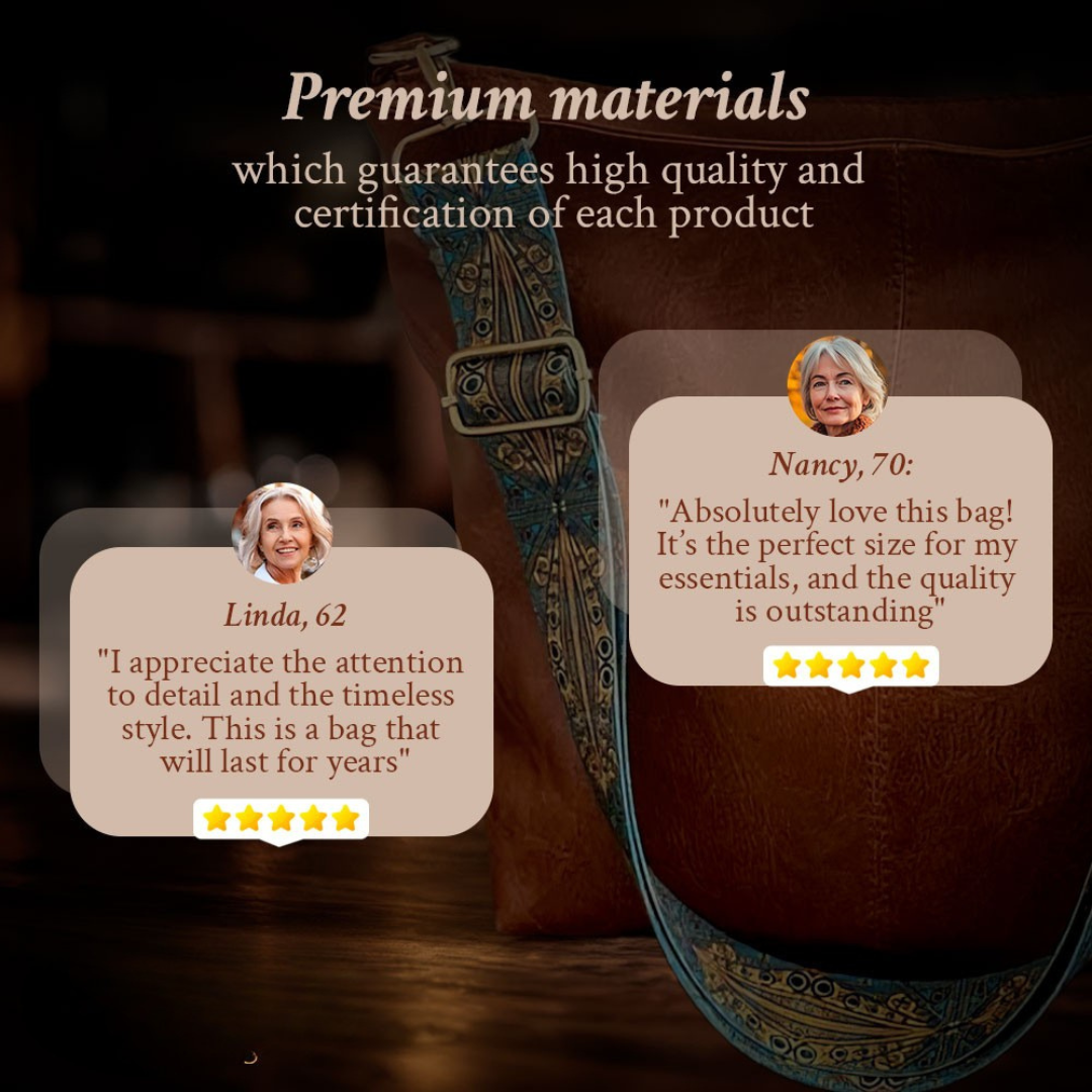 Chelsey’s Vintage Charm | Leder Schultertasche