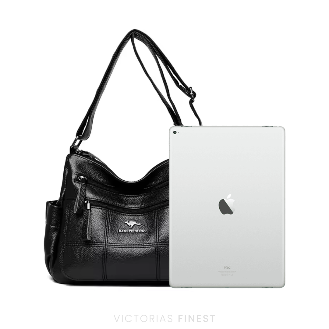 Weiche Zip Schultertasche