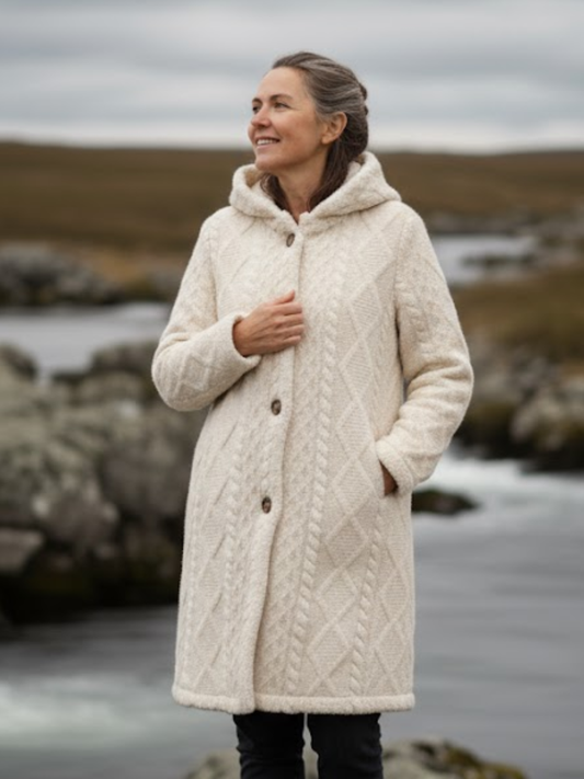 Rauten-Hoodie-Teddyjacke