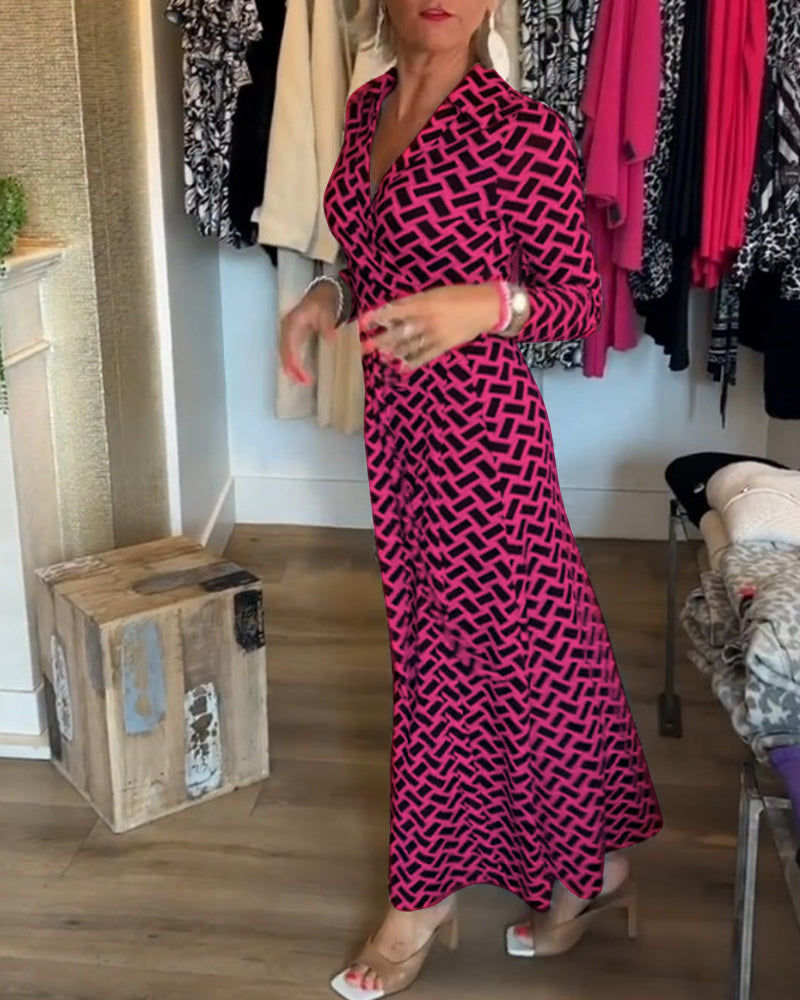 Kleider mit schlank machenden und bedruckten Eigenschaften