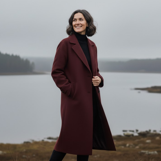 HERBST ELEGANTE WOLLMANTEL