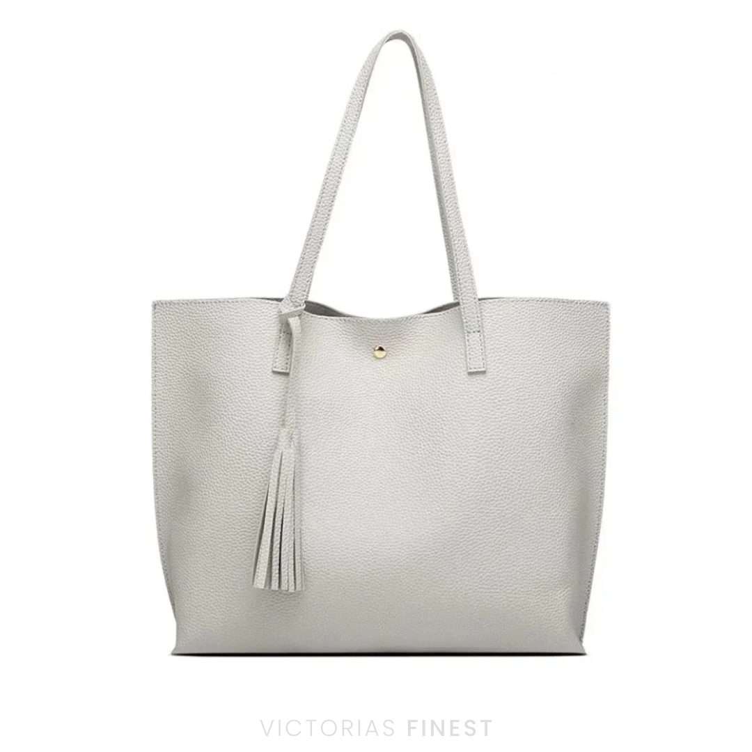 Zeitlose Leder Schultertasche