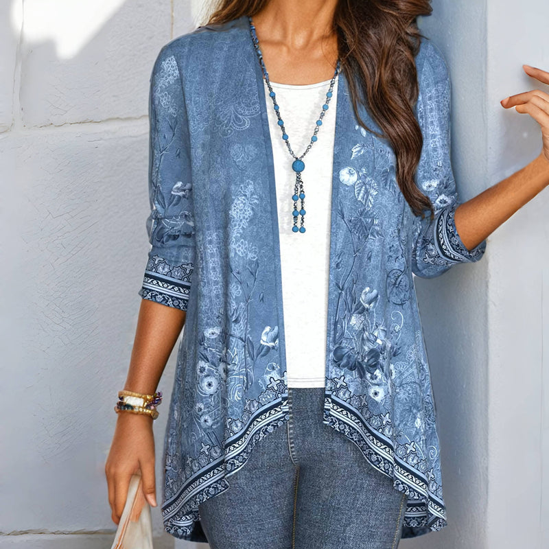Vintage Floral Print Cardigan