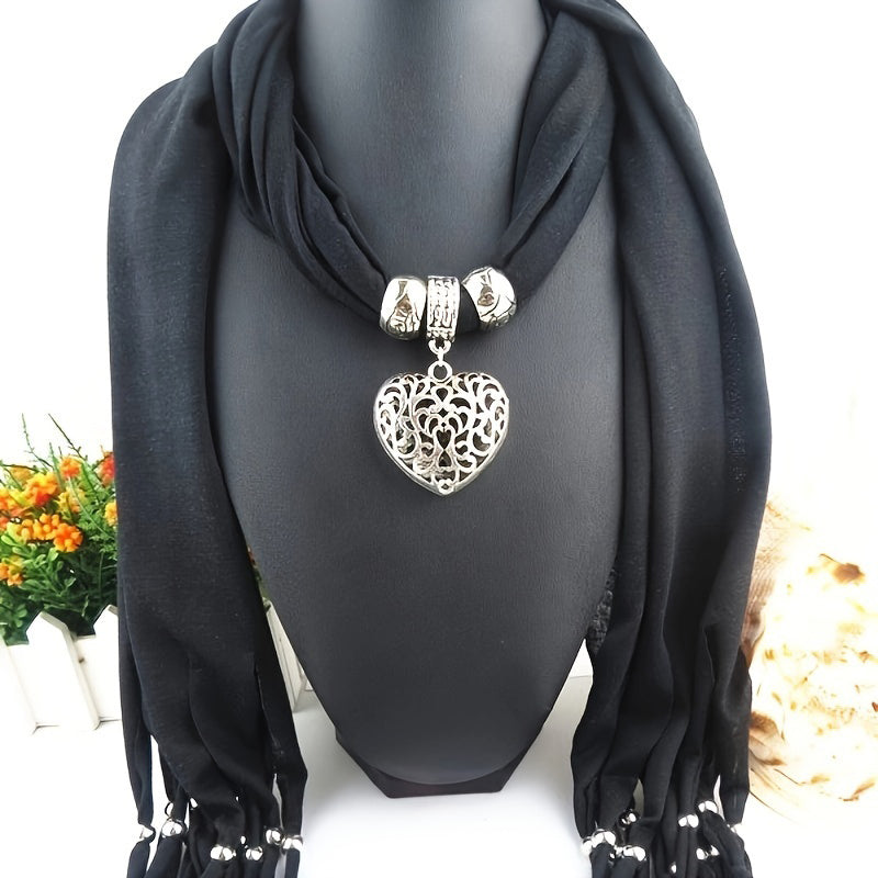 Herz Anhänger Vintage Schal