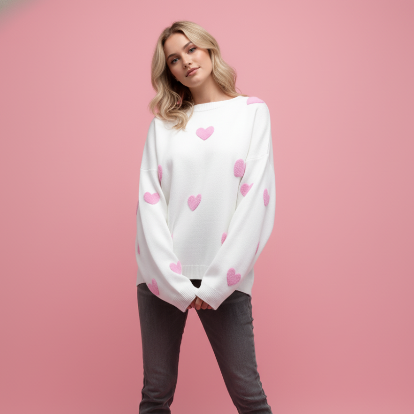 Isla Hearts - Wollpullover in 5 Farben