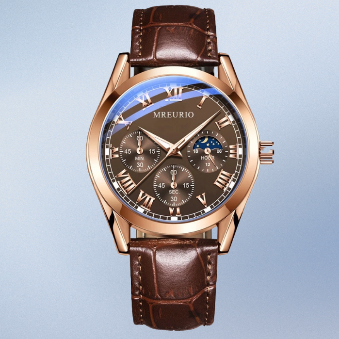 Stephen | Eleganter Mondphasen-Chronograph | 42mm