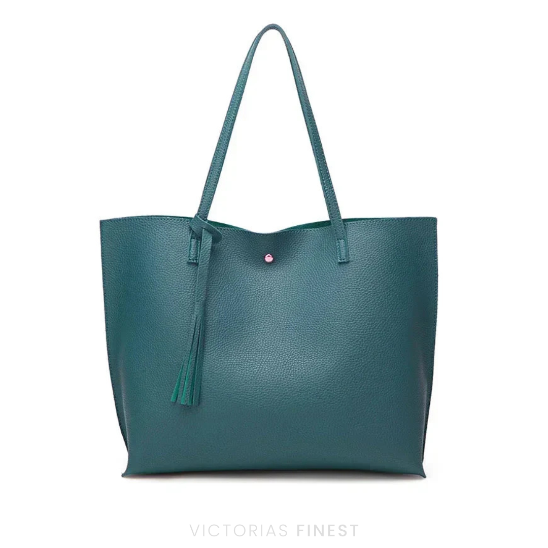 Zeitlose Leder Schultertasche