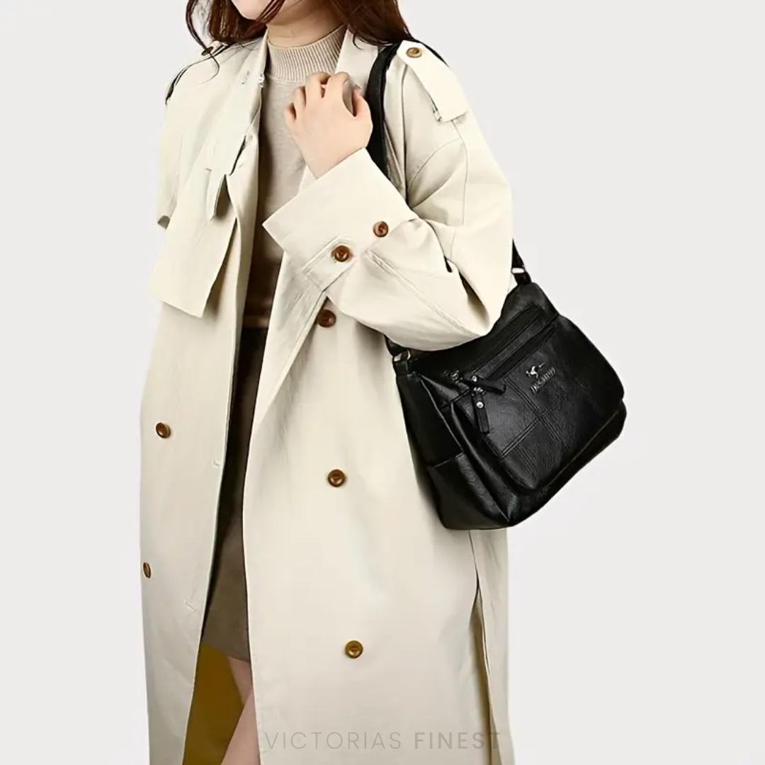 Weiche Zip Schultertasche