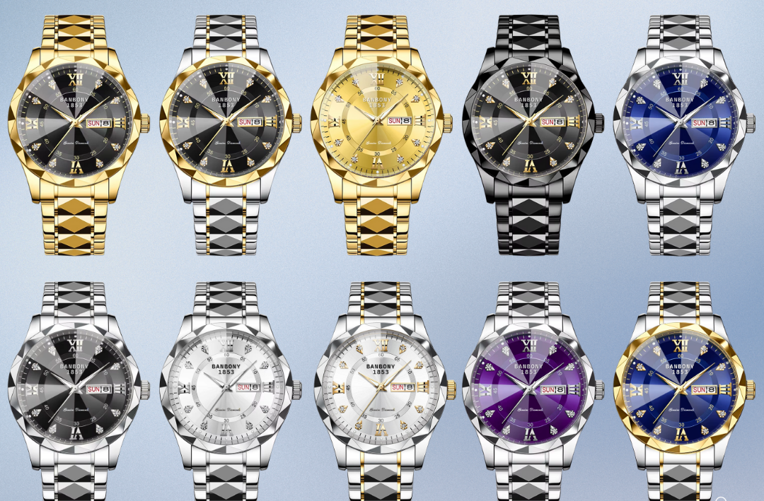 Sean | Multifunktionsuhr mit Edelstahlband | 40mm